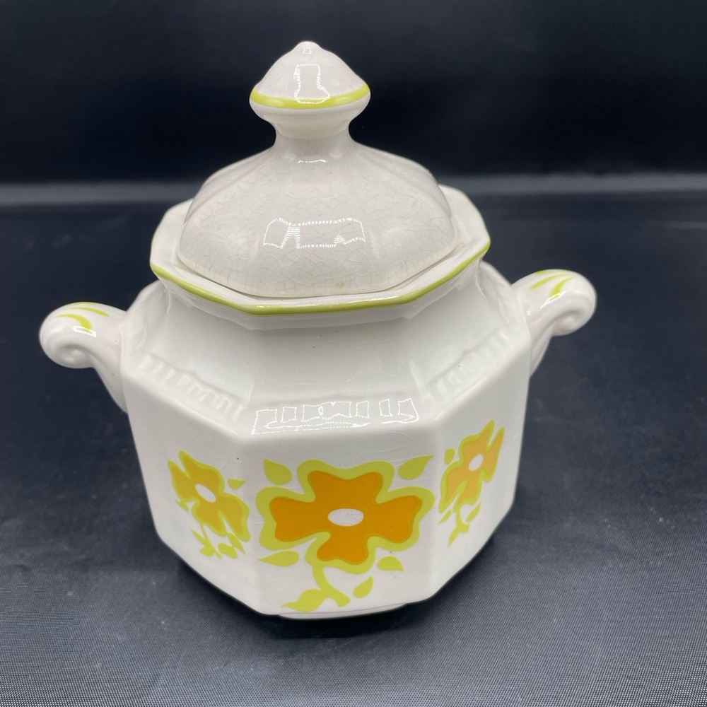 Vintage Kensington Staffordshire Ironstone Sugar Bowl